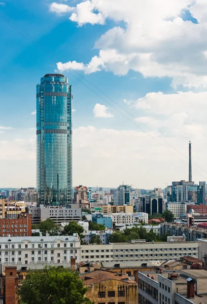 Yekaterinburg havadan görünümü — Stok fotoğraf