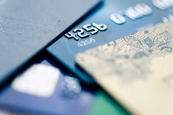 Carte di credito su sfondo — Foto Stock