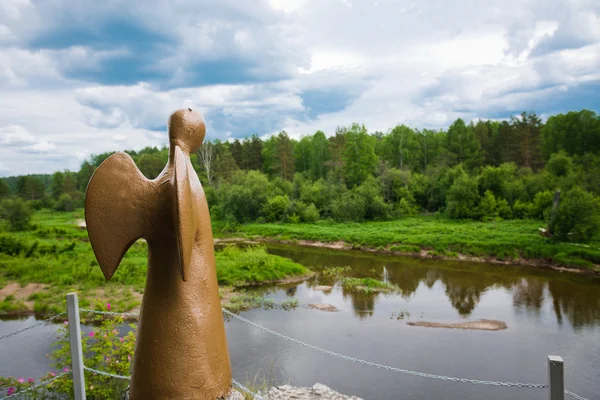 Sverdlovsk Region Russia June 2015 Nature Park Deer Streams Angel — Stock Photo, Image