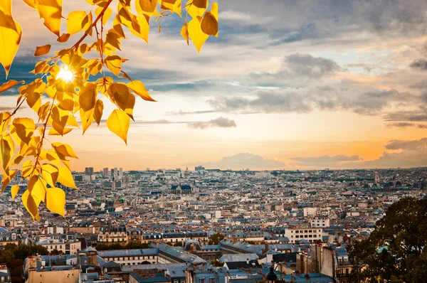 Parijs skyline vanaf de sacre-coeur — Stockfoto