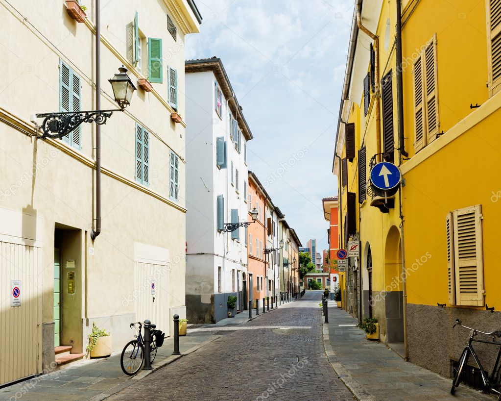 Street view in Parma. Italy
