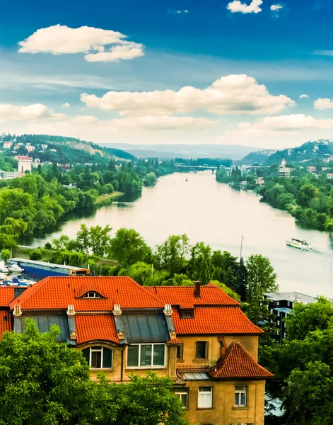 Utsikt over Praha – stockfoto