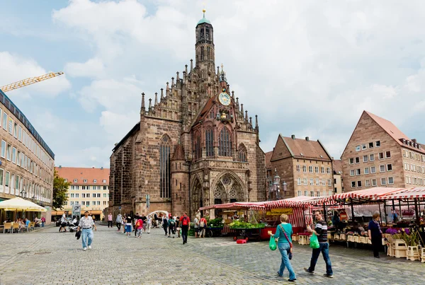 Mercado en Neurenburg . — Foto de Stock