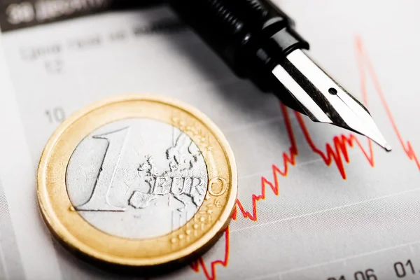 Rate of euro — Stock Photo, Image
