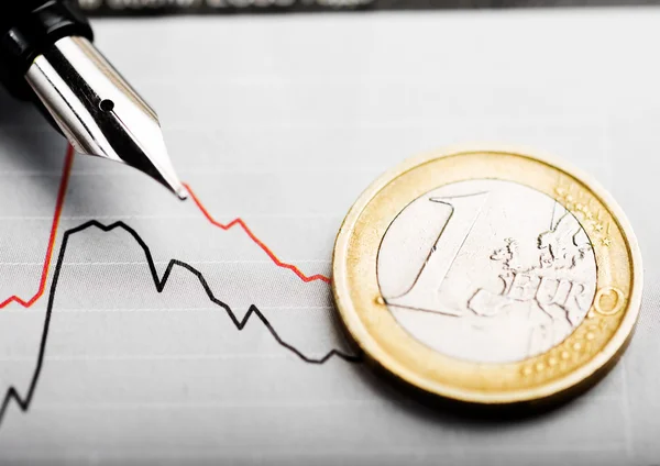 Rate of euro — Stock Photo, Image