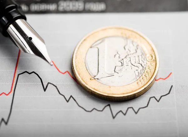 Rate of euro — Stock Photo, Image