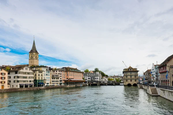 Fiume Limmat a Zurigo — Foto Stock