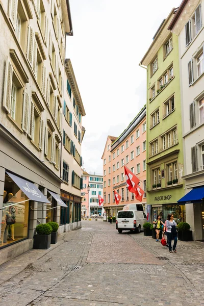 Vue sur la rue à Zurich — Photo