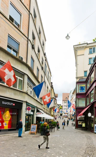 Straatmening in Zürich — Stockfoto