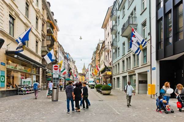 Gågatan i Zürich — Stockfoto