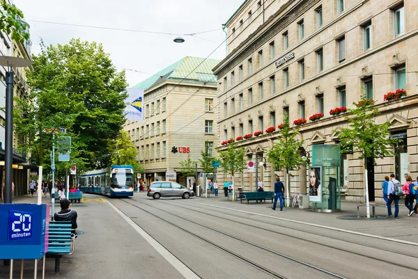 Street view in Zürich — Stockfoto