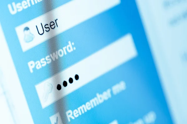 Username and password — Stock Photo, Image