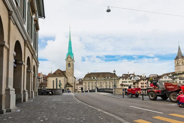 Fraumunster tornet i Zürich — Stockfoto