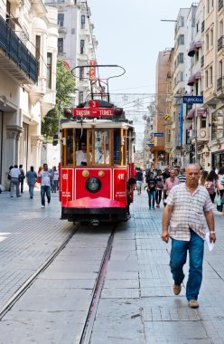Retro tramvay İstanbul.