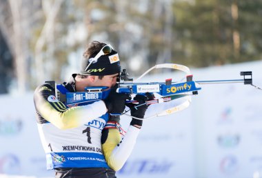 Martin Fourcade ateş hattı üzerinde