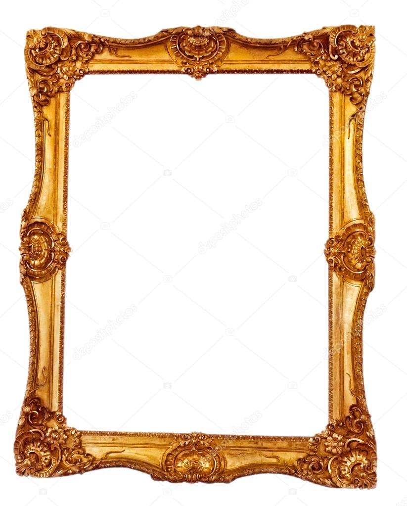 Antique golden frame