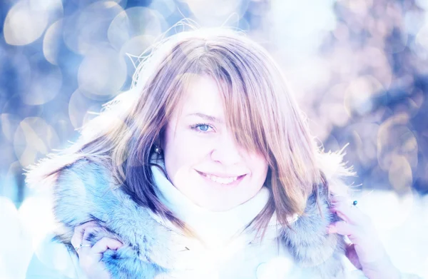 Woman winter portrait — Stock Photo, Image