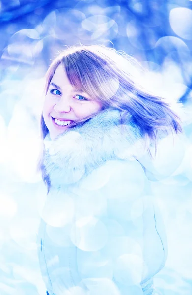 Woman winter portrait — Stock Photo, Image