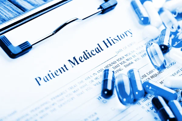 Medical history document — Stock Photo, Image