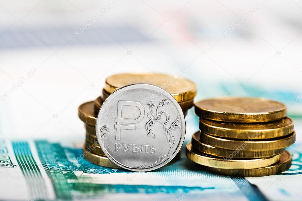 Russian ruble coins