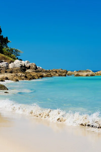 Tropical stone beach — Stock Photo, Image