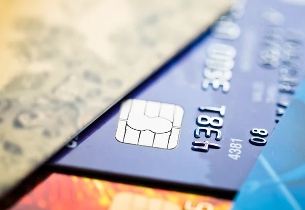 Carte di credito per lo shopping — Foto Stock