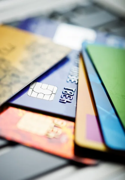 Credit cards for shopping — Stock Photo, Image