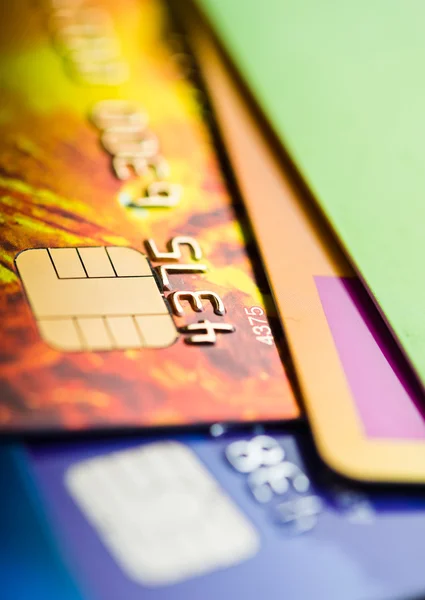 Cartões de crédito para compras — Fotografia de Stock