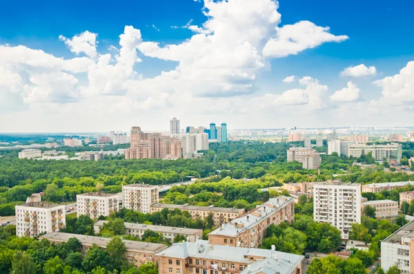 Moskou stad panorama — Stockfoto