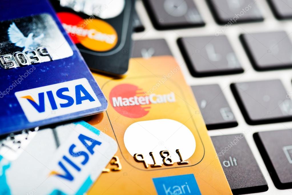 Visa card and Mastercard — Stock Editorial Photo © valphoto #62144891