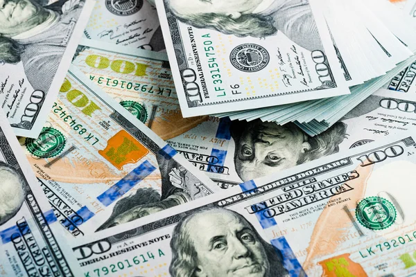 Background with american dollar bills — Stock Photo, Image