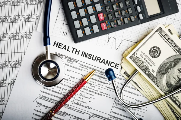卫生保健费用或医疗保险 — 图库照片