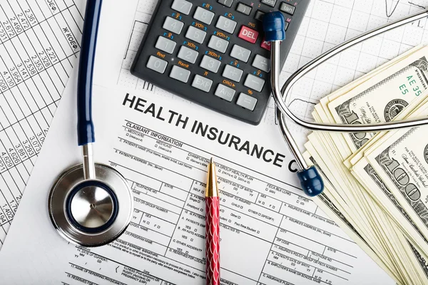 Vårdkostnaderna eller sjukförsäkring — Stockfoto