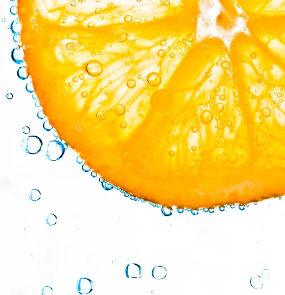 Orange mit Blasen Hintergrund — Stockfoto