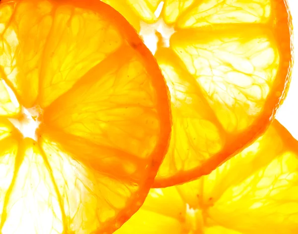 Modne oransje skiver – stockfoto