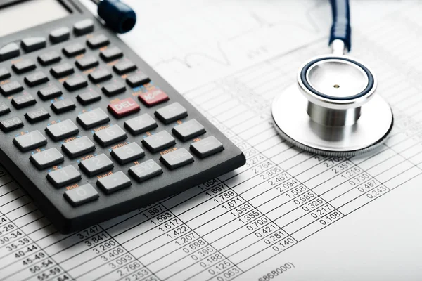 Egészségügyi költségek vagy egészségügyi biztosítás — Stock Fotó