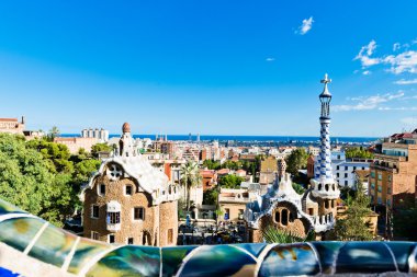 Barselona, İspanya 'da Park Guell