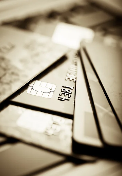 Credit cards background — Stock Photo, Image