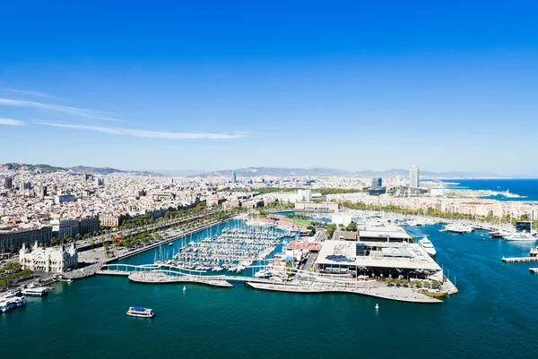 Barrio del puerto en Barcelona — Foto de Stock