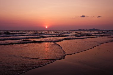 Güzel deniz manzarası sahne