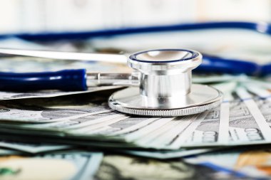 stetoskop tıbbi bir dolar üzerinde