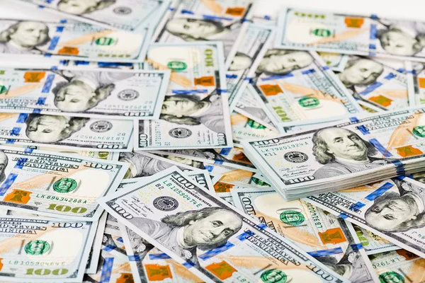 Fundo com notas de dólar — Fotografia de Stock