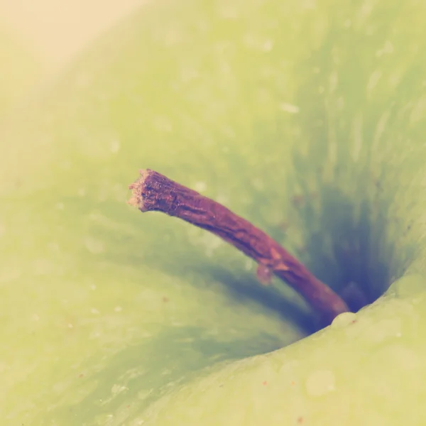 Grüner Apfel, aus nächster Nähe — Stockfoto