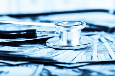 stetoskop tıbbi bir dolar üzerinde