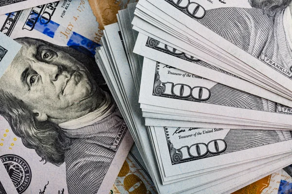 Background with money bills — Stock Photo, Image