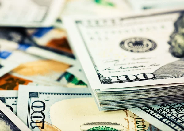 Background with dollar bills — Stock Photo, Image
