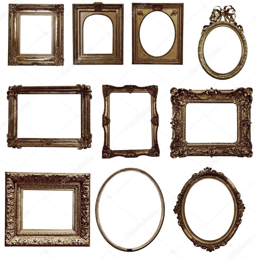 Antique wooden frames