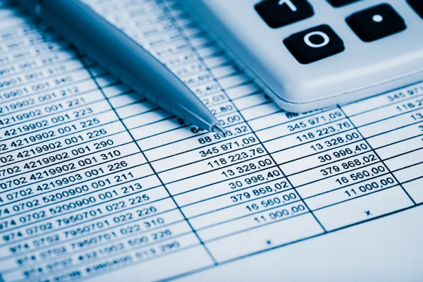 Financial accounting objects — Stock Photo, Image