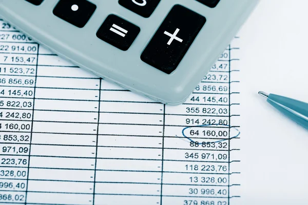 Financial accounting objects — Stock Photo, Image