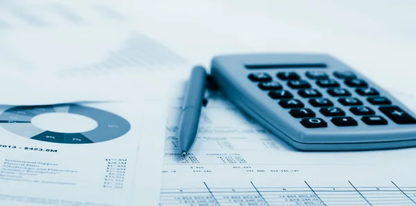 Financial accounting objects — Stock Photo, Image